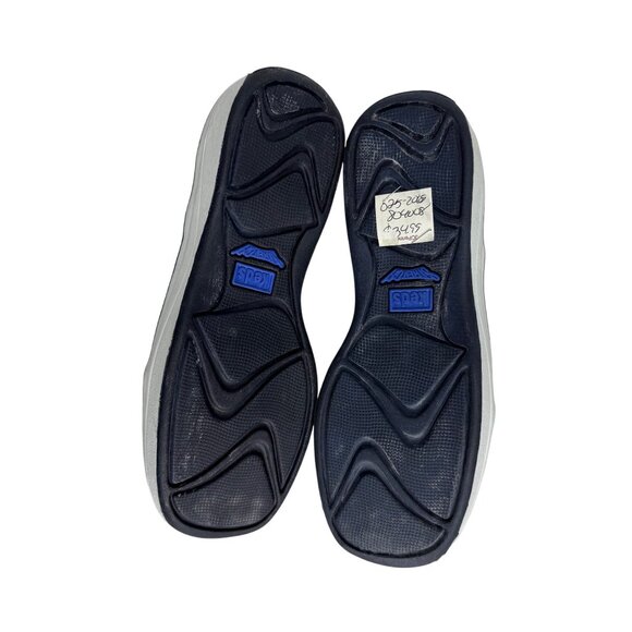 Vintage Square‎ Toe Keds White Canvas Slip-On Sneakers Zipper Detail Womens Size - Picture 8 of 8